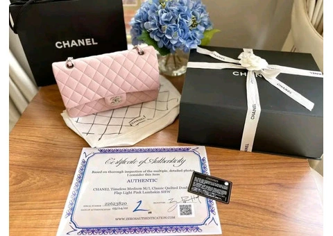 Chanel Medium Classic flap SHW lambskin leather - 2/18