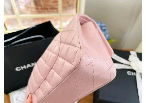 Chanel Medium Classic flap SHW lambskin leather - 6/18