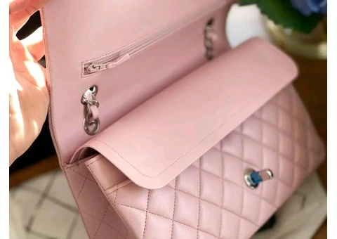 Chanel Medium Classic flap SHW lambskin leather - 12/18