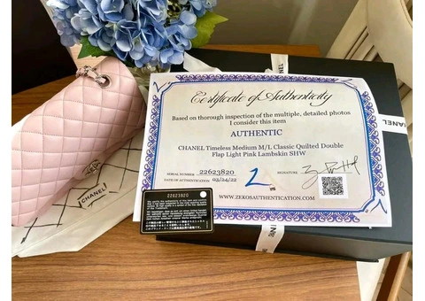 Chanel Medium Classic flap SHW lambskin leather - 18/18