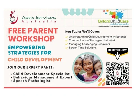 Checkout The Free Parent Workshop of Byford Child Care Early Learning Centre