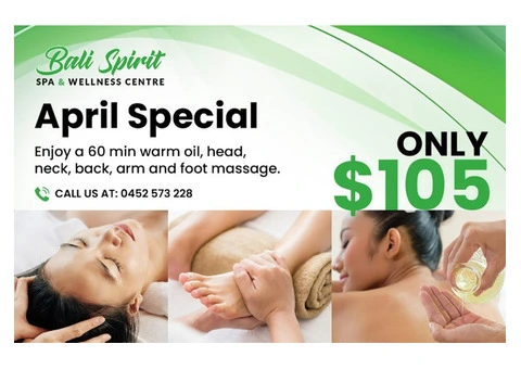 Rejuvenated with a Warm Oil Massage at Australia's Favourite Wellness Centre