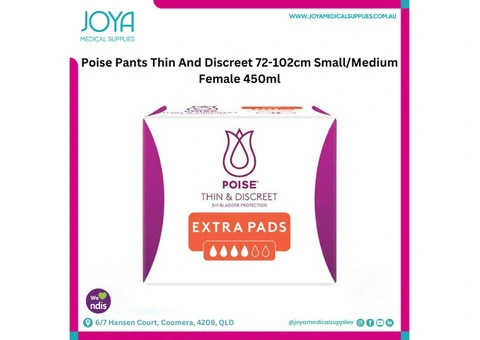 Poise Pants Thin And Discreet 72-102cm Small/Medium Female 450ml - Joya Medical Supplies