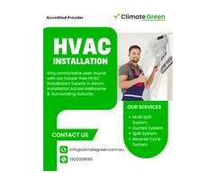 Top-Quality HVAC Installation Services in Melbourne – Book with Climate Green Today!