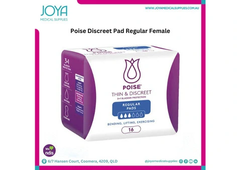 Poise Discreet Pad Regular Female - Joya Medical Supplies