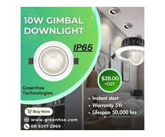 10W Gimbal Downlight By Greenhse Technologies Perth