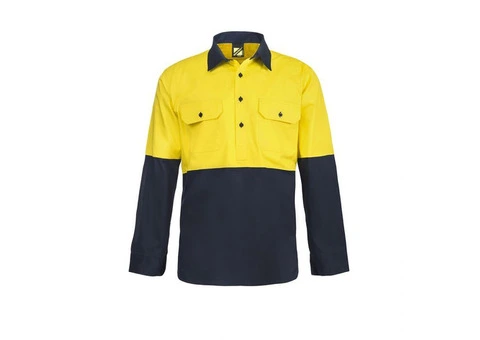 Half button hi vis work shirts form WorkArmour