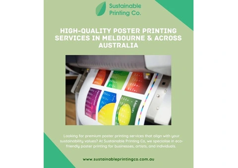 High-Quality Poster Printing Services in Melbourne & Across Australia