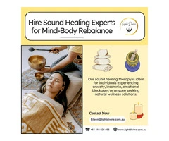 Hire Sound Healing Experts for Mind-Body Rebalance