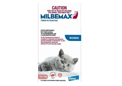 Milbemax Allwormer Tablets For Small Cats 0.5 To 2 Kg