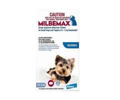 Milbemax Allwormer Tablets For Small Dogs 0.5 To 5 Kg