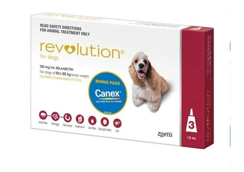 Revolution Selamectin For Small Dogs 5.1 To 10Kg