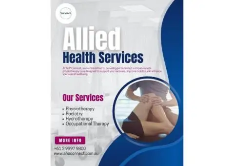 Personalised Therapy Care Near You – Book with AHP Connect