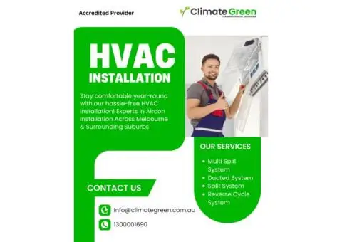 🌿 CLIMATE GREEN – Accredited Experts in Energy-Efficient Installations