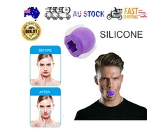 Facial Exerciser Exercise Ballneck Toner3 stage Mandibular Exerciser Jaw Trainer Purple - Qubyk AU