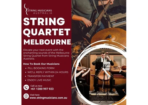 Elegant String Quartet Melbourne Live Classical Music for Events