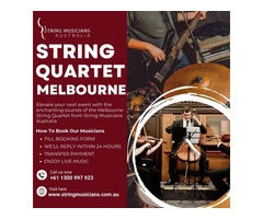 Elegant String Quartet Melbourne Live Classical Music for Events