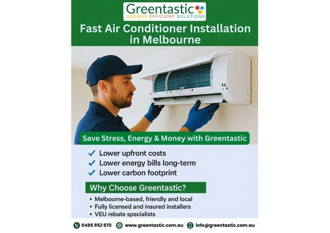 Air Conditioning Installation – FAST, RELIABLE & REBATE-READY!