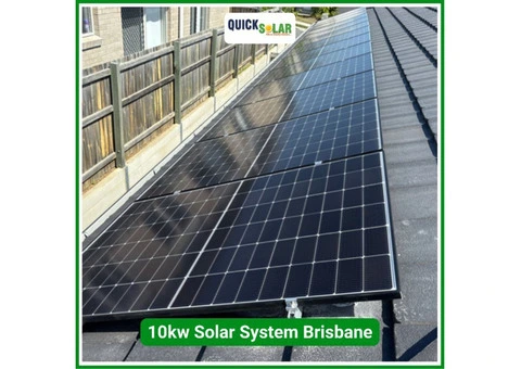 Install 10kW Solar System in Brisbane – Trusted by QuickSolar