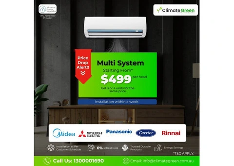 Multi System Air Conditioning – Price Drop Alert!