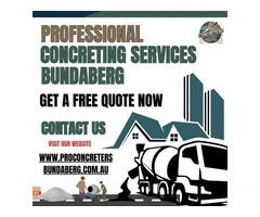 Reliable Concrete Services in Bundaberg – Free Quotes Available!