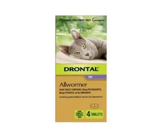 Drontal Wormers For Small Cats 4Kg