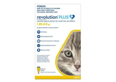 Revolution Plus for Kittens and Small Cats 1.25 - 2.5Kg