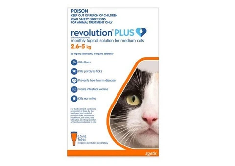 Revolution Plus for Medium Cats 2.5 - 5Kg