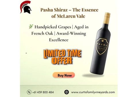 Pasha Wines – Luxury McLaren Vale Wines by Curtis Family Vineyards