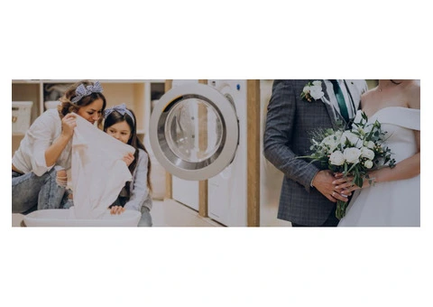 100% safe Wedding dresses Dry Cleaning with doorstep service