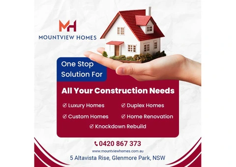 Modern Home Builders in North Kellyville | Mountview Homes - 1/15
