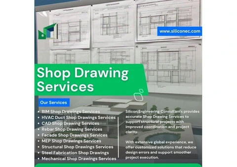 Quality Shop Drawing Services for Australian Architecture - Contact Siliconec.