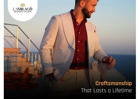 Custom Tailored Suits in Adelaide – Premium Fit at Lamilago - 1/7