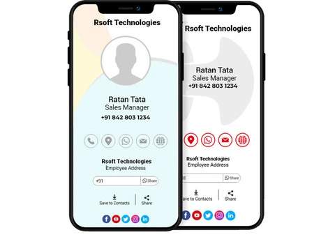 Digital Business Visiting Cards | Create, Customize & Share with RCards