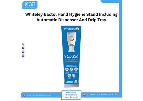 Whiteley Bactol Hand Hygiene Stand Including Automatic Dispenser And Drip Tray - Australia