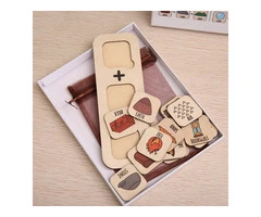 Multicolor Wooden Mineral and Gemstone Educational - Qubyk AU