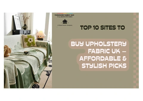 Explore Premium Upholstery Fabric at Yorkshire Shop - 3/3