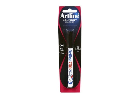 Artline 750 Lndry Mkr Blk Hs - Qubyk AU