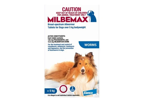 Buy Milbemax Allwormer Tablets For Large Dogs 5 To 25 Kg - Free Shipping