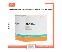 Smith+Nephew Secura No-Sting Barrier Film 3ml Swabs - Joya Medical Supplies