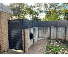 Aluminium slat screening installation Adelaide