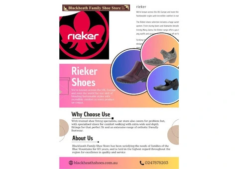 Rieker Shoes | Blackheath Shoes Store