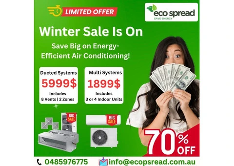 Winter Sale Alert: Up to 70% OFF on Energy-Efficient Air Conditioning!