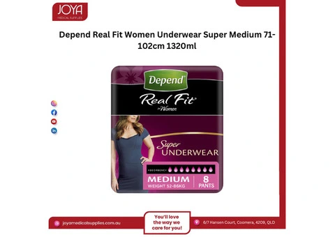 Depend Real Fit Women Underwear Super Medium 71-102cm 1320ml - Joya Medical Supplies