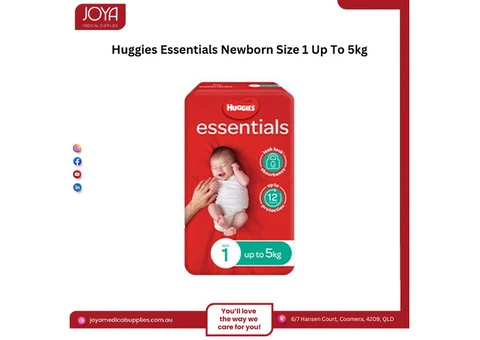 Huggies Essentials Newborn Size 1 Up To 5kg | Australia - Joya Medical Supplies