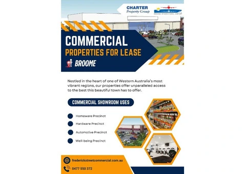 Commercial Properties for Lease in Broome | Frederick Street Commercial