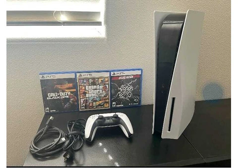 Ps 5 with games - 3/4