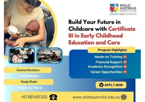 Start Your Childcare Career Today with Certificate 3 in Childcare at SAI Perth!