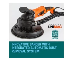 Unimac 1800w Drywall Sander Plaster Automatic Wall Gyprock Vacuum System - Qubyk AU
