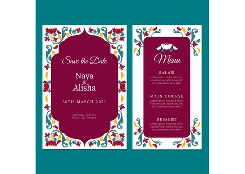 muslim wedding cards
